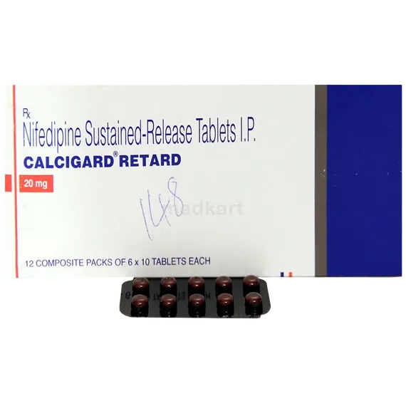 calcigard retard 20mg tablet 10's